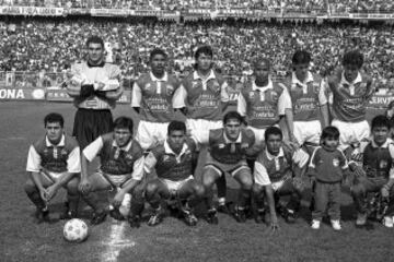 Faryd Mondragón cuando jugaba en Santa Fe 