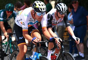 Oier Lazkano, en la cuarta etapa de la Vuelta a Burgos.