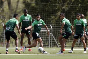 Atlético Nacional entrenó con la mira puesta en el partido ante Deportivo Cali en el Atanasio Girardot por la fecha 4 de los cuadrangulares de Liga BetPlay