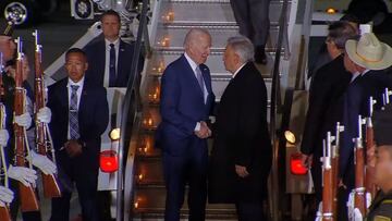 Joe Biden llega a México en su primera visita oficial