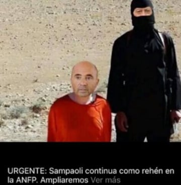 Los memes que se ríen del 'rehén' Jorge Sampaoli