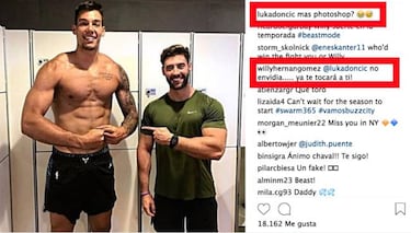 El troleo de Luka Doncic a los msculos de Willy: "Photoshop?"