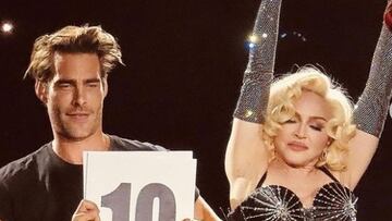 Madonna invita a Jon Kortajarena al escenario y comparten el momento m¨¢s caliente del concierto