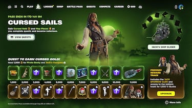 ‘Pirates of the Caribbean’ event in Fortnite with Jack Sparrow, new outfits, mini-pass and all the news