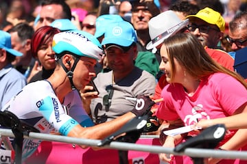 Tiberi, uno de los corredores más aclamados en el Giro.