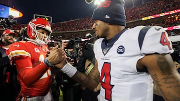 Los Chiefs y los Texans se han enfrentado 12 ocasiones, incluyendo dos en playoffs, en la historia. Kansas City ha ganado siete de ellos, y Houston los otros cinco.Los Chiefs y los Texans se han enfrentado 12 ocasiones, incluyendo dos en playoffs, en la h