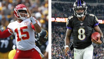 El domingo por la noche ser&aacute; el cuarto enfrentamiento entre Mahomes y Lamar, dos de los quarterbacks m&aacute;s emocionantes que hay en la NFL.