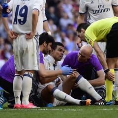 Pepe tiene sendas fracturas en las costillas izquierdas 7ª y 8ª