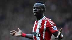 Sadio Man&eacute;, con el Southampton.