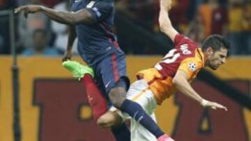 Jackson Martínez, en una acción durante el partido en el Ali Sami Yen.