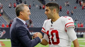 El gerente general John Lynch inform&oacute; a Garoppolo que San Francisco reclutar&iacute;a a un pasador durante el draft.