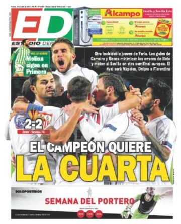 Portadas de la prensa deportiva