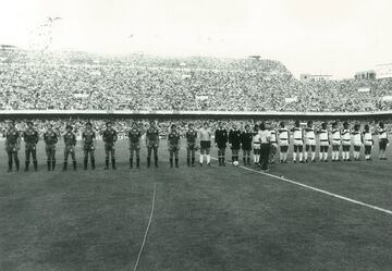 Las alineaciones del España-Honduras del Mundial del 82 que se disputó en Mestalla, el 16 de junio.