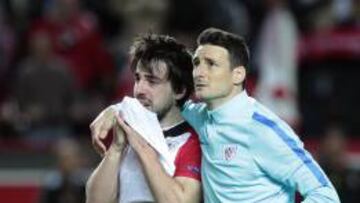 Aduriz, con Beñat.