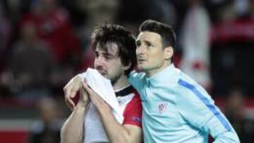 Aduriz, con Be&ntilde;at.