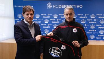 Albert Gil, en la presentaci&oacute;n de Pellicer como t&eacute;cnico del Fabril.