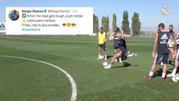 Ramos vacila a Courtois en Twitter y con razón: lo que le hizo no se olvida fácilmente