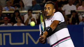 Tennis - ATP 500 - Acapulco Open, Acapulco, Mexico - March 1, 2019    Australia&rsquo;s Nick Kyrgios in action during his semi final match against John Isner of the U.S.    REUTERS/Henry Romero
