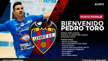 Pedro Toro, nuevo fichaje del Levante UD FS.