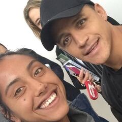 El cordial encuentro de Alexis con Daniela Seguel en Santiago