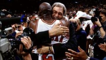 Phil Jackson y Michael Jordan, dos aut&eacute;nticas leyendas.