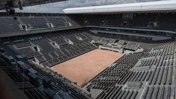 Pista central de Roland Garros.