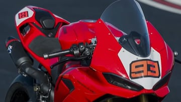 La Ducati Panigale V2 que la marca italiana le ha regalado a Marc Márquez.
