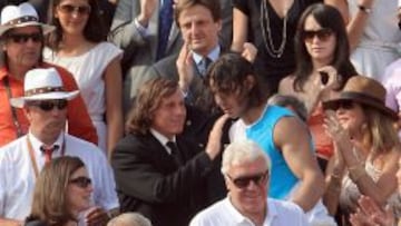 Nadal con Vilas en Roland Garros 2007. 