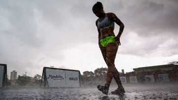Entrenando bajo la lluvia