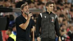 Quique dirigiendo al Getafe durante un partido de esta temporada.