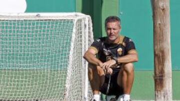 Fran Escribá, durante un entrenamiento.