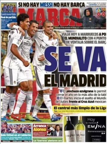 Portadas de la prensa deportiva