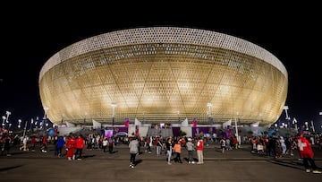 Panorámica del Estadio de Lusail, en el que se jugará la Copa Intercontinental el próximo miércoles.