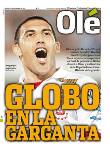 Portadas de la prensa mundial