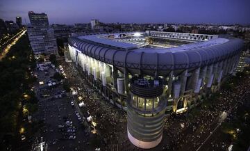 General view of Estadio Santiago Bernabeu