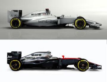 Diferencias entre el McLaren MP4-29 y el nuevo MP4-30.