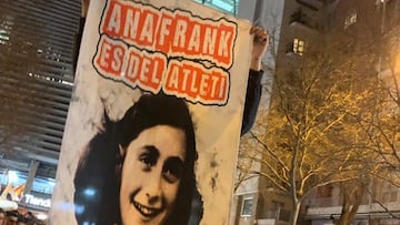 La Policía investiga una pancarta de Ultrasur: “Ana Frank es del Atleti”