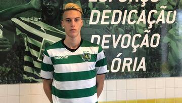 Dean Lico presentado como nuevo jugador del Sporting de Portugal