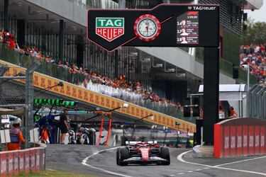 Charles Leclerc durante el Gran Premio. 