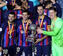El premio de Xavi al vestuario por ganar la Supercopa