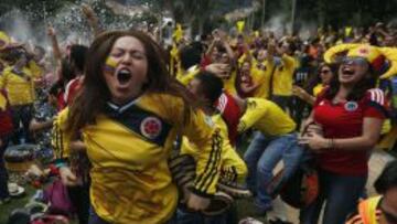 Fans de Colombia, en Bogot&aacute;.