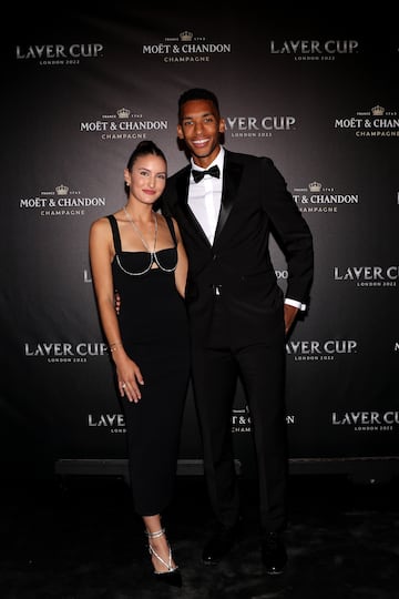 Felix Auger-Aliassime y Nina Ghaibi.