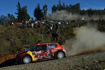 CONCEPCION, CHILE - MAY 11:  Sebastien Ogier of France and Julien Ingrassia of France compete with their Citroen Total WRT Citroen C3 WRC during Day Two of the WRC COPEC Chile on May 11, 2019 in CONCEPCION, Chile.  (Photo by Massimo Bettiol/Getty Images)