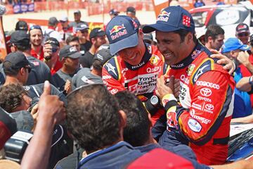 Nasser Al-Attiyah de Qatar, campeón del Dakar 2019 en coches.