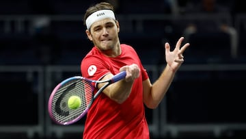 Taylor Fritz, contra Alexander Zvereven la Laver Cup.