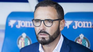 Bordalás en el banquillo del Getafe.