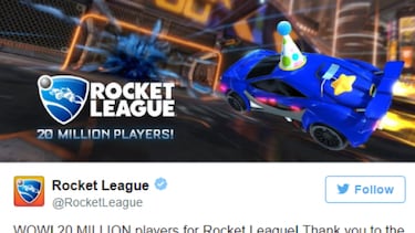 Rocket League llega a los 20 millones de jugadores