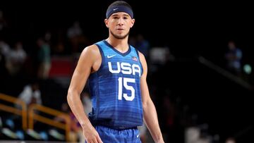 Devin Booker, en el Estados Unidos-Francia.