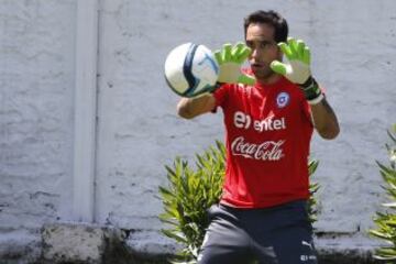 El primer día de trabajo de los seleccionados en Juan Pinto Durán