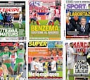 "Benzema sostiene al Madrid"... las portadas deportivas de hoy